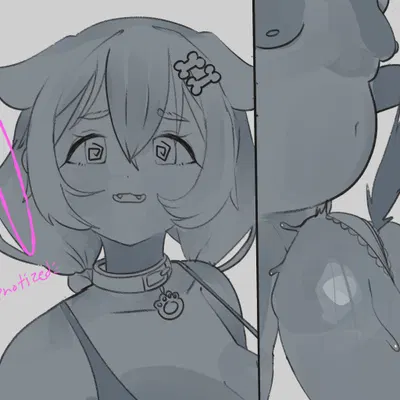 inugami korone (hololive, vtuber) created by meweeze