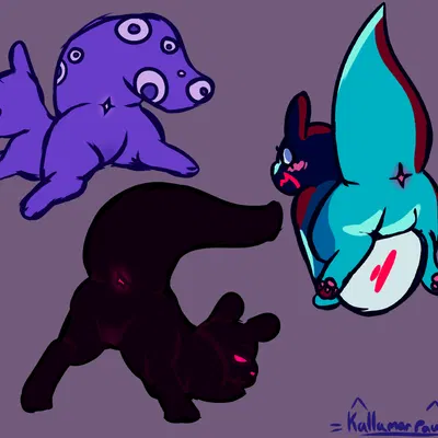 inv (rain world), spearmaster (rain world), the anomaly (kallamarpaw) (rain world, videocult) created by artienvy