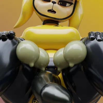 isabelle (animal crossing) (animal crossing, nintendo) created by comorito