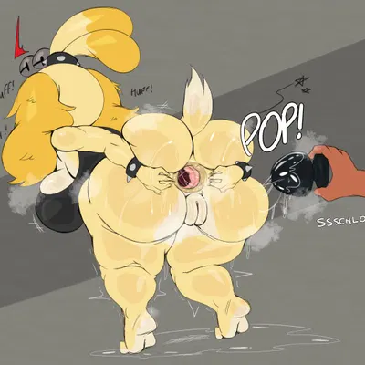 isabelle (animal crossing) (animal crossing, nintendo) created by purple yoshi draws