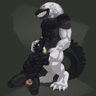 ivan (liquid latex shark) (capcom, monster hunter) created by literaturabdsm