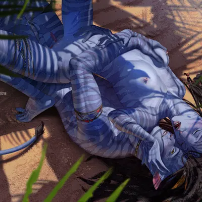 jake sully, neytiri (james cameron's avatar) created by hi-ku