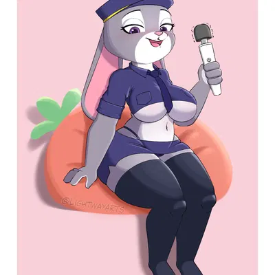 judy hopps (disney, zootopia) created by lightwayarts