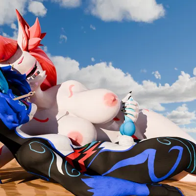 kimiko five-tails, sparker fluxer (character) (epic games, fortnite) created by aussie toaster