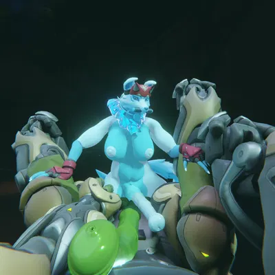 kiriko (overwatch), orisa (overwatch) created by dunkin kk (artist), ignislupus