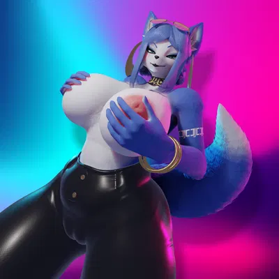 krystal (star fox) (nintendo, star fox) created by maybemaybenot