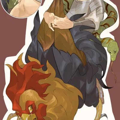 laios touden (delicious in dungeon, european mythology) created by oa reeeere