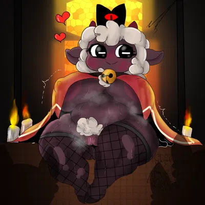 lamb (cult of the lamb), red crown (cult of the lamb) (cult of the lamb, massive monster (studio)) created by smolreapy