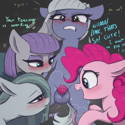 limestone pie (mlp), marble pie (mlp), maud pie (mlp) (friendship is magic, hasbro) created by t72b