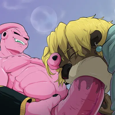 majin buu, parker (pandottermon) (dragon ball, dragon ball z) created by pandottermon