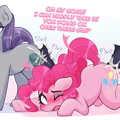 maud pie (mlp), pinkie pie (mlp) (friendship is magic, hasbro) created by czu