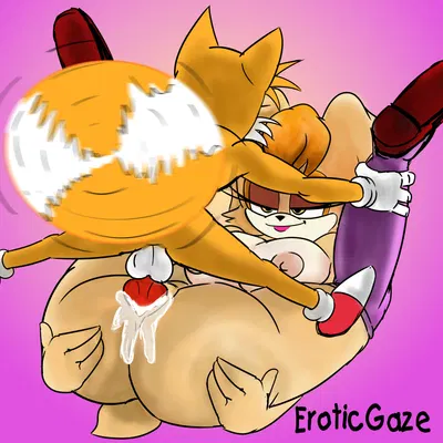 miles prower, vanilla the rabbit (sega, sonic the hedgehog (series)) created by eroticgaze