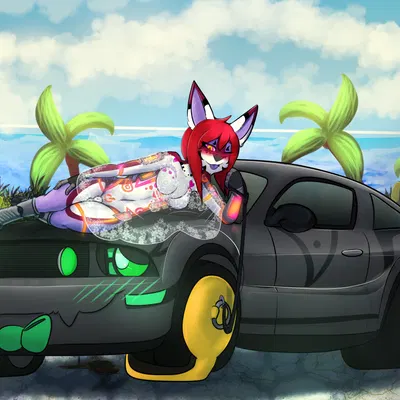 mystral (mechaphillia) (ford, ford mustang) created by chillyphillix, mechaphilia (artist)