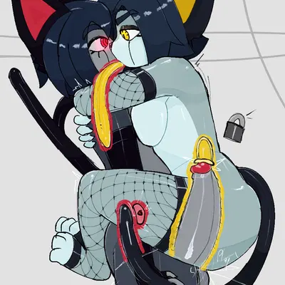 neco-v2, roboneco (character) created by ongongio