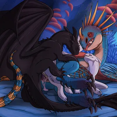 nubless, stormfly, toothless (dreamworks, european mythology) created by moonski