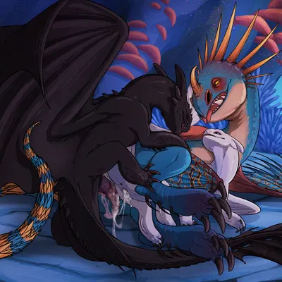 nubless, stormfly, toothless (dreamworks, european mythology) created by moonski