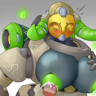 orisa (overwatch) (blizzard entertainment, overwatch) created by thiccrobots