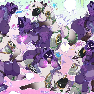 ozias (protogen), raven team leader (epic games, fortnite) created by monts3000