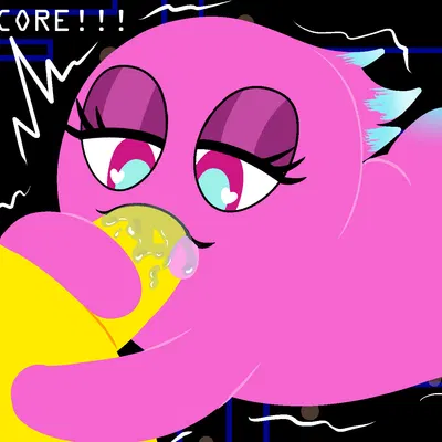 pac-man, pinky (pac-man) (bandai namco, pac-man (series)) created by weirdkoaladream