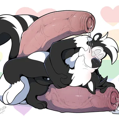 pepe le pew, sylvester (looney tunes) (looney tunes, warner brothers) created by chikiota