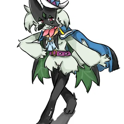 phantom thief style meowscarada (nintendo, pokemon) created by 137rt