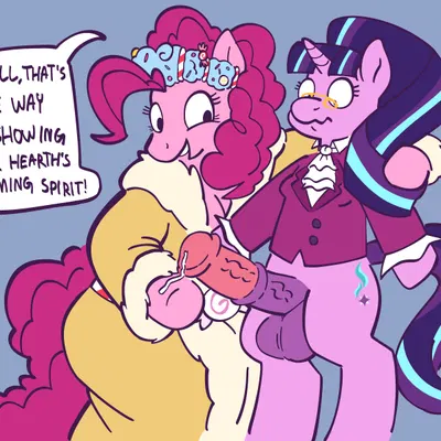 pinkie pie (mlp), snowfall frost (mlp), starlight glimmer (mlp) (friendship is magic, hasbro) created by sexylinguini