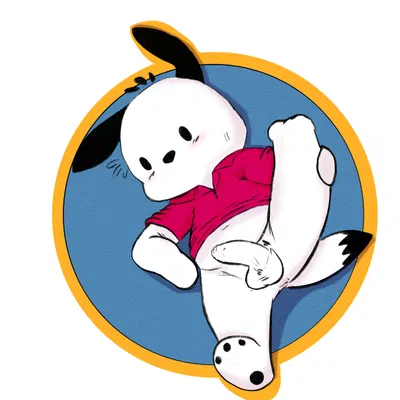 pochacco (hello kitty (series), sanrio) created by twerpishimp