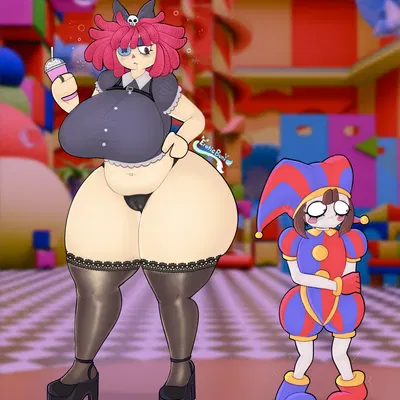 pomni (tadc), ragatha (tadc) (glitch productions, the amazing digital circus) created by eroticbuni