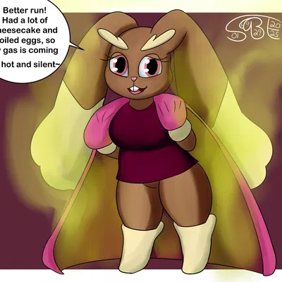 ponnie the lopunny (nintendo, pokemon) created by gassybigears69