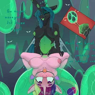 princess cadance (mlp), queen chrysalis (mlp) (friendship is magic, hasbro) created by chapaevv