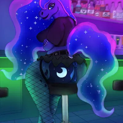 princess luna (mlp) (friendship is magic, hasbro) created by sybilhusk