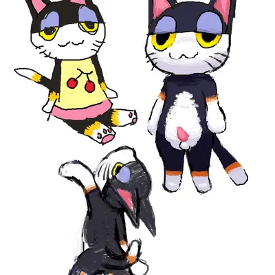 punchy (animal crossing) (animal crossing, nintendo) created by teochronico