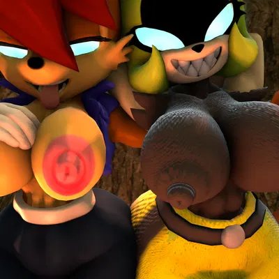 sally acorn, surge the tenrec (archie comics, halloween) created by furchev