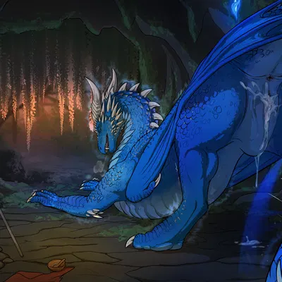 saphira (european mythology, inheritance cycle) created by moonski