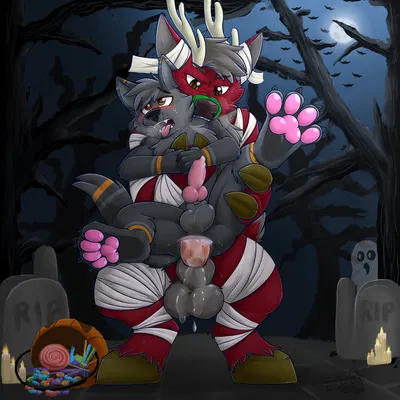 shadow (shadow fox) (halloween) created by gaokun