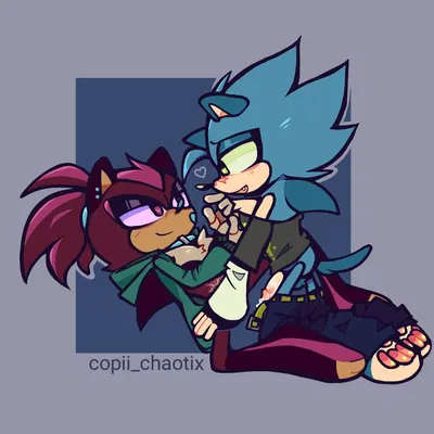 shadow the hedgehog, sonic the hedgehog (sega, sonic the hedgehog (series)) created by copii chaotix