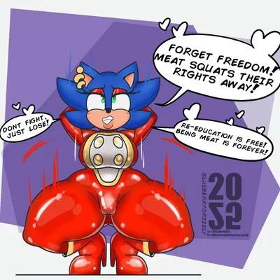 sonic the hedgehog (meatcorp, sega) created by blueberrygrizzly