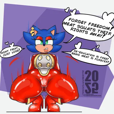 sonic the hedgehog (meatcorp, sega) created by blueberrygrizzly