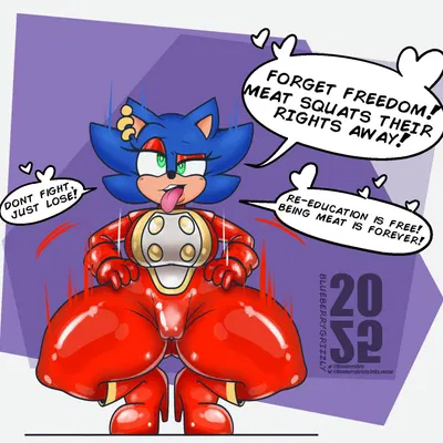 sonic the hedgehog (meatcorp, sega) created by blueberrygrizzly