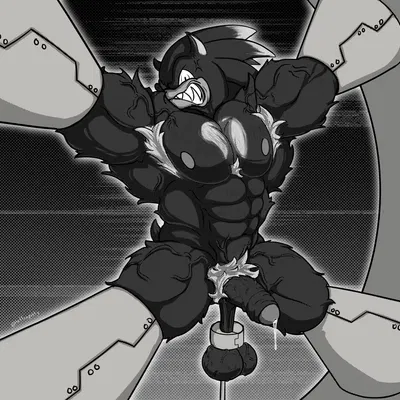 sonic the hedgehog, sonic the werehog (sega, sonic the hedgehog (series)) created by huffenpuffy (artist)