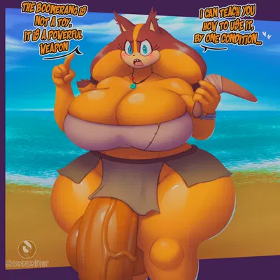 sticks the jungle badger (sega, sonic boom) created by shannonrat