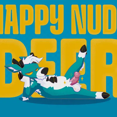 switchbit (character) (happy nude deer, new year) created by switchbit