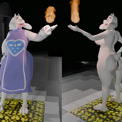 toriel (undertale (series)) created by heartlessangel3d