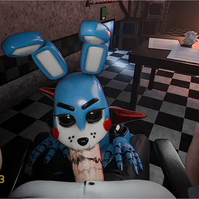 toy bonnie (fnaf) (five nights at freddy's, five nights at freddy's 2) created by slugcats