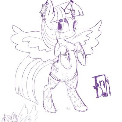 twilight sparkle (mlp) (friendship is magic, hasbro) created by inkdoll