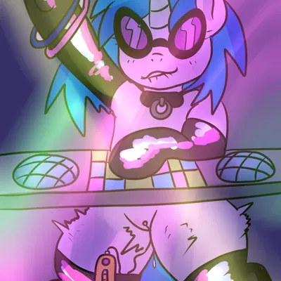 vinyl scratch (mlp) (friendship is magic, hasbro) created by anykoe