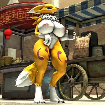 warfare renamon (bandai namco, digimon) created by aceydrgn