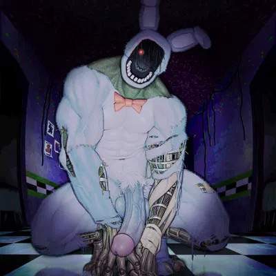 withered bonnie (fnaf) (five nights at freddy's, five nights at freddy's 2) created by nk63171432