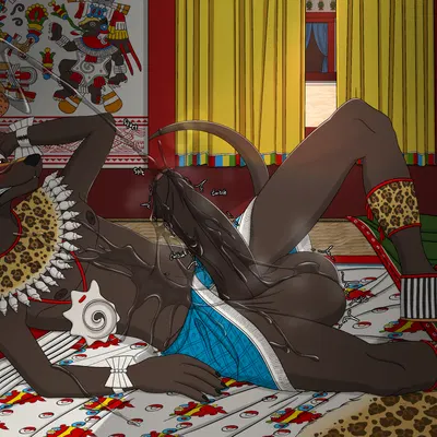 xolotl (american mythology, aztec mythology) created by ohs688