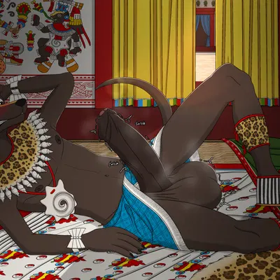 xolotl (american mythology, aztec mythology) created by ohs688